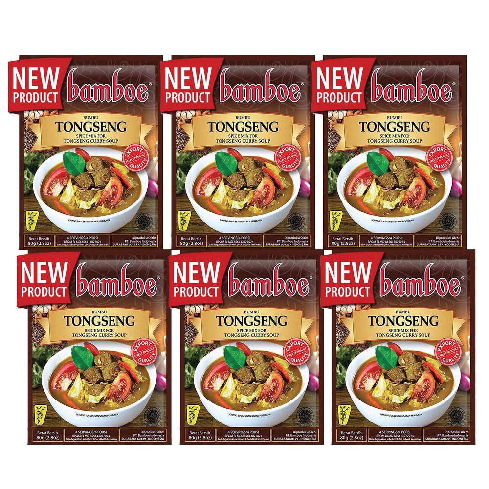 Bamboe - Tongseng/Tongseng Curry Soup Spice Mix - 6 x 2.8 oz