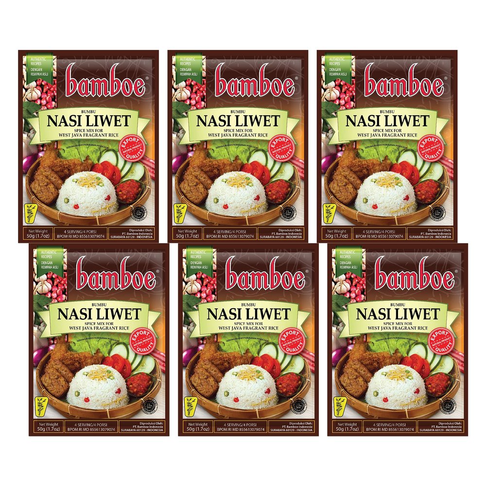 Bamboe - Nasi Liwet / West Java Fragrant Rice - 6 x 1.7 oz