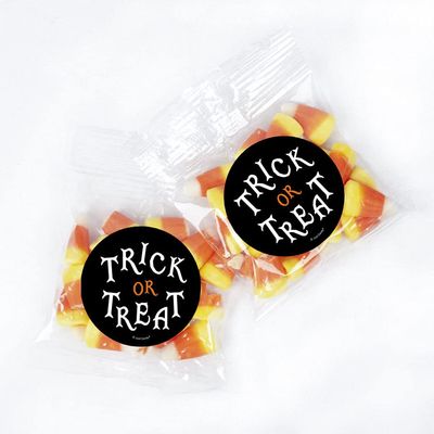 24ct Halloween Candy Corn Trick or Treat 1oz Bags with Stickers (24 Pack)