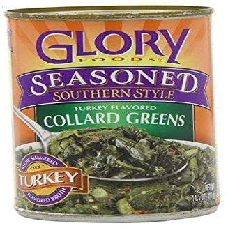 , Seasoned, Collard Greens in Turkey Broth, 14.5oz Can (Pack of 6) 1