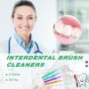 350 Pieces Braces Brush for Cleaner Interdental Brushes Kit Flosser for Braces Dental Braces Cleaner Braces Floss Picks Flossing Head Oral Dental Hygiene Flosser Tooth Cleaning(Basic Colors) view 2