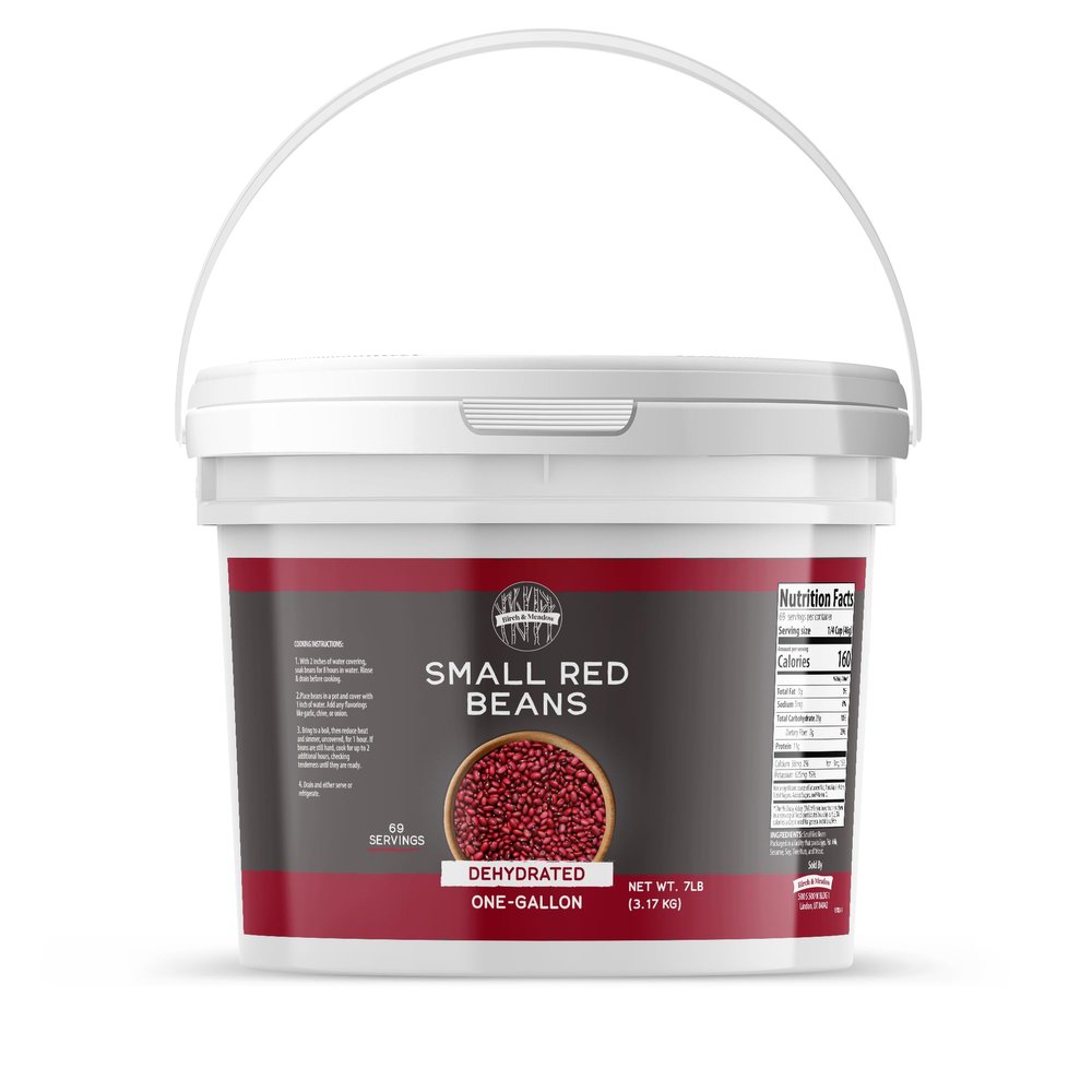 Birch & Meadow 1 Gallon of Small Red Beans, Nutrient Rich, Non-GMO
