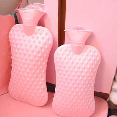 (2 liters) Rubber hot Water Bottle, Suitable for Relieve Neck and Shoulder Pain, Cold and hot Packaging Suitable for hyperthermia and Warming Hands and feet (with Cloth Cover).