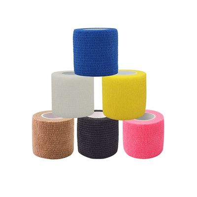 [6 Pack-2" x5Yards] MINGYUE Self Adhesive Bandage Wrap,Athletic Tape,Sports Tape,Wrist and Ankle Wrap Tape,Cohesive Bandage for Vet Tape(Multi-Color 01)