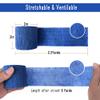 [6 Pack-2" x5Yards] MINGYUE Self Adhesive Bandage Wrap,Athletic Tape,Sports Tape,Wrist and Ankle Wrap Tape,Cohesive Bandage for Vet Tape(Multi-Color 01) view 3