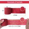 [6 Pack-2" x5Yards] MINGYUE Self Adhesive Bandage Wrap,Athletic Tape,Sports Tape,Wrist and Ankle Wrap Tape,Cohesive Bandage for Vet Tape(Multi-Color 02) view 3