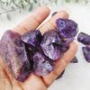Shubhanjali Original Crystal Zambian Amethyst Raw Chunks Stones 150 Gm Natural Zambian Amethyst Crystals Raw Rough Stone AAA+ Grade Amethyst Crystal Raw Extra Large Gemstone Vastu Correction view 2