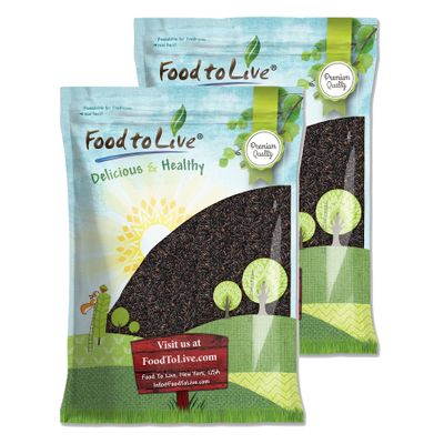 Food to Live Black Rice, 24 Pounds Medium-Grain Rice, Kosher, Vegan, Bulk. Nutty, and Sweet Flavor. Rich in Antioxidants and Dietary Fiber. Great for Stir-Fries, Salads, and Pudding
