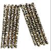 20 Individual Reusable Plastic Leopard Print Straws (9 inches) view 1