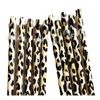 20 Individual Reusable Plastic Leopard Print Straws (9 inches) view 2