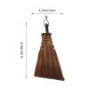 1pc Mini Broom Tool for Household Cleaning Natural Palm Broom Desk Cleaning Brush Light Brown Compact and Portable for Home and Office Use view 3