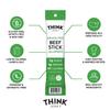 Think Jerky Jalapeno Beef Sticks, Gluten and Sugar Free, No Nitrates, Keto Paleo Friendly High Protein Low Carb Meat Snack - 0.5 oz Sticks, 20 Pack view 3