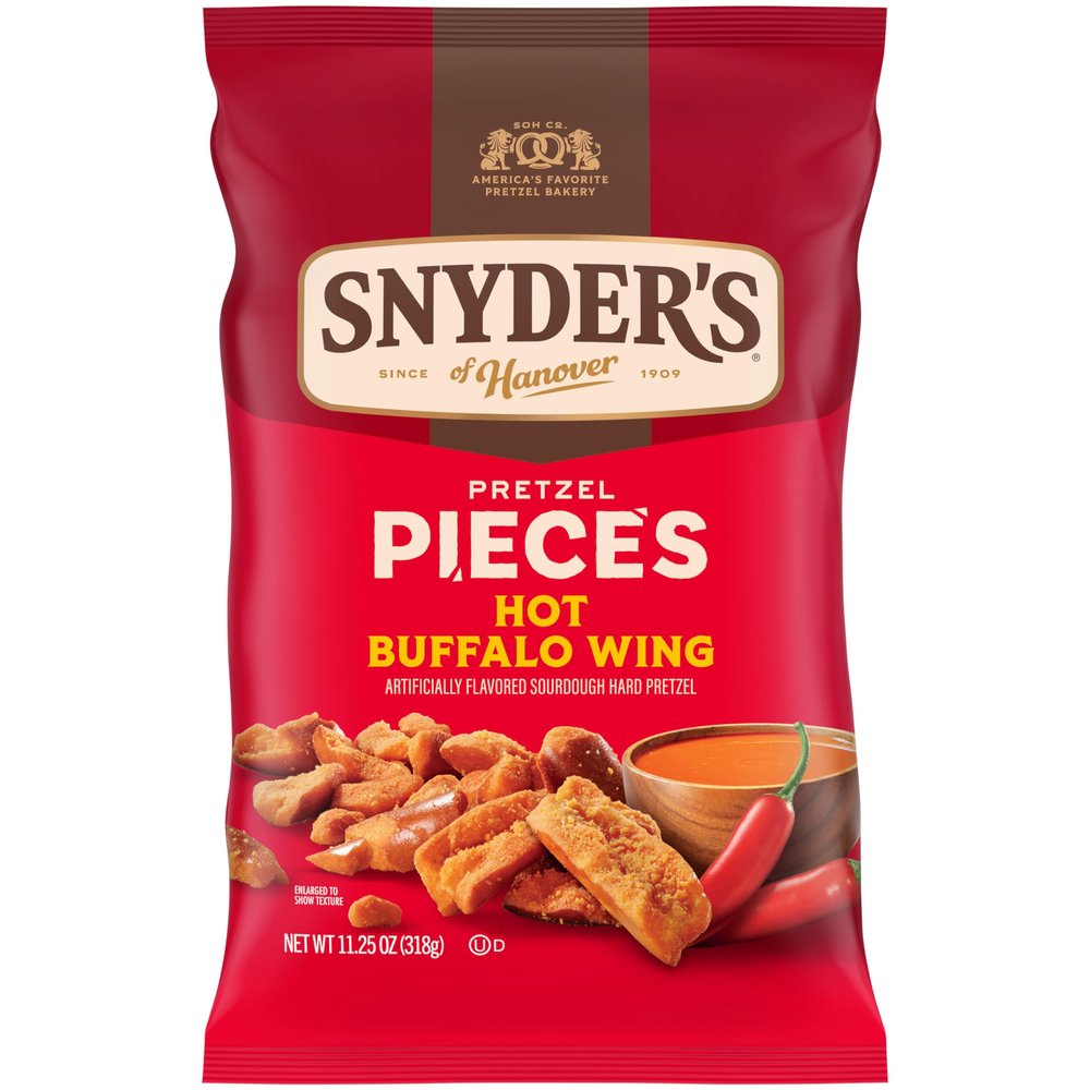 Snyder's of Hanover Hot Buffalo Wing Flavored Pretzel Pieces, 11.25 Oz