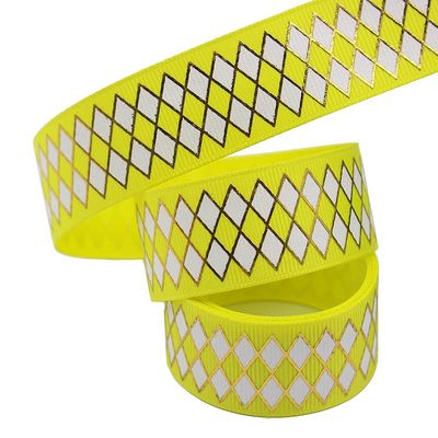 10 Yards Black White Ribbon Stripe Ribbon Halloween Christmas Checkered Wired Ribbon Decorative Ribbons for Xmas Fall Tree Wrapping Wreath Bouquet Crafts,Yellow,10yard