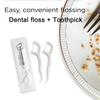 300 Pack Dental Floss Picks Individually Wrapped, Single Wrapped Floss, Travel Dental Floss, Unflavored Floss Picks,Dental Flossers,Floss Sticks,Tooth Floss,Dental Picks Disposable view 3