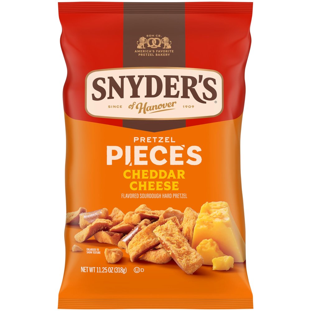 Snyder's of Hanover Cheddar Cheese Flavored Pretzel Pieces, 11.25 Oz