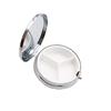 2PCS Round Mini Portabler Stainless Steel Pill Box Case Pocket 2 inches Medicine Tablet Holder Organizer Case for Purse -Compact 3 Compartment(Pink Blue Fish Scale Pattern) view 3