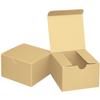 Fairlegend Small Paper Gift Boxes 3x3x2 Brown Kraft Boxes for Gifts, Party Favors, Showers, Crafts, Candy Boxes, 50 Pack view 1