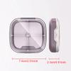 1PC Pill Box, Medicine Organizer for Purse, Daily Vitamin Case 4 Days for Travel, PC+PP Cute Weekly Supplement Capsule Small Container for Pocket, Portable Gummies HolderGrass Green view 2