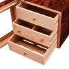 Humidor Three-Layer Cedar Wood Cigar Box Wooden Cigar Office Cigar Box with humidifier can Hold 50 Cigars view 3