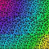 1/2 Sheet - Rainbow Cheetah Print Background - D24716-2D Edible Cake Cupcake Party Topper view 1