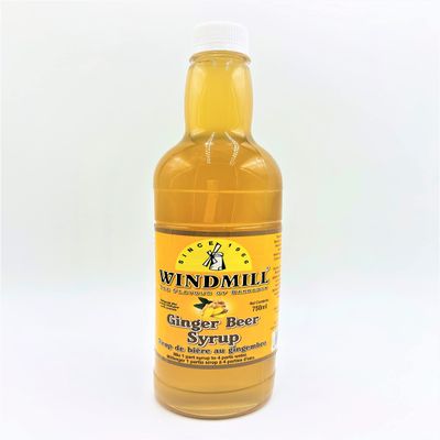 Bajan WINDMILL Ginger Beer Syrup 750 ml, Ready to drink with ice cubes or Hot