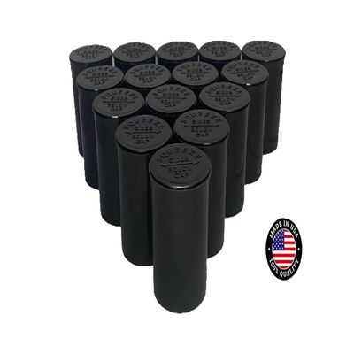 19 Dram Squeeze Pop Top Medium Prescription Vials/Bottle for All Your Pills or Herbs by EVO Plastics-(15 Pieces) (Clear)