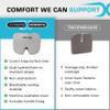 Xtreme Comforts Seat Cushions | Office Chair Cushions for Desk, Car, Wheelchair| Ergonomic Memory Foam Seat Cushion for Support & Comfort | Helps Improve Sitting Posture for Work & Body Relief view 4