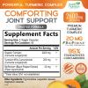 Turmeric Curcumin Supplement 2600mg - 95% Curcuminoids with Organic Turmeric & BioPerine Black Pepper for Best Absorption, Nature's Vegan Joint Support, Non-GMO Tumeric, Bottled in USA - 180 Capsules view 2