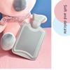 2 Liter hot Water Bottle with Plush Cover, Long-Term Heat Preservation, Reusable Warm or ice Pack, Relieve Headache, Cramps, Arthritis, Back Pain, and Muscle Aches. (Color : Gray, Size : 2000ML) view 3