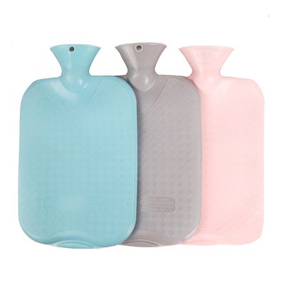 2L Large hot Water Bottle, Classic Rubber hot Water Bottle, Heat Compression, Relieve Headache, Cramps, Arthritis, Back Pain, Muscle Aches, Injuries (Color : Blue, Size : 1000ML)