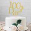 100 Days Cake Topper, One Hundred Days Party Decorations, Baby Birthday Cake Toppers, Gold Glitter Baby Shower view 2
