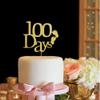 100 Days Cake Topper, One Hundred Days Party Decorations, Baby Birthday Cake Toppers, Gold Glitter Baby Shower view 3