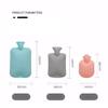 2L Large hot Water Bottle, Classic Rubber hot Water Bottle, Heat Compression, Relieve Headache, Cramps, Arthritis, Back Pain, Muscle Aches, Injuries (Color : Blue, Size : 2000ML) view 2