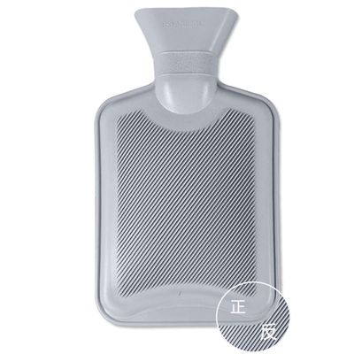 2 Liter hot Water Bottle with Plush Cover, Long-Term Heat Preservation, Reusable Warm or ice Pack, Relieve Headache, Cramps, Arthritis, Back Pain, and Muscle Aches. (Color : Gray, Size : 500ML)