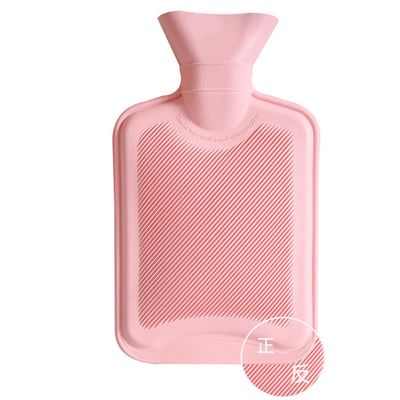 2 Liter hot Water Bottle with Plush Cover, Long-Term Heat Preservation, Reusable Warm or ice Pack, Relieve Headache, Cramps, Arthritis, Back Pain, and Muscle Aches. (Color : Pink, Size : 2000ML)