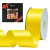LIUYAXI Yellow Double Face Satin Ribbon 2" X 50 Yards, Ribbons Perfect for Crafts, Gift Wrapping, Bow Making and More view 1