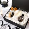BLK&WH Gift Box - 11.5x8.1x3.8 Inches, Black, Large, Magnetic Groomsman Box (Matte Black) view 2