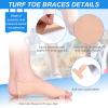 16 Pieces T Shaped Big Toe Brace - Soft Adhesive Turf Toe Wrap Elastic Tape for Women Men view 3