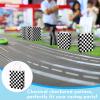 Gersoniel 24 Pieces Checkered Race Treat Bags White Black Checkered Bags Racecar Themed Candy Containers Plaid Kraft Paper Race Car Party Favors Shopping Goodies Pouches with Handle for Birthday view 4