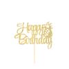Atelier Elegance Happy Birthday Cake Topper, Pineapple Birthday Topper, Tropical Birthday, Aloha view 1