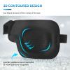 eZAKKA 3D Eye Patches for Adults Kids Right Eye, 4 Pieces Medical Eyepatch for Lazy Eyes Amblyopia Strabismus and After Surgery, Black (Right) view 2