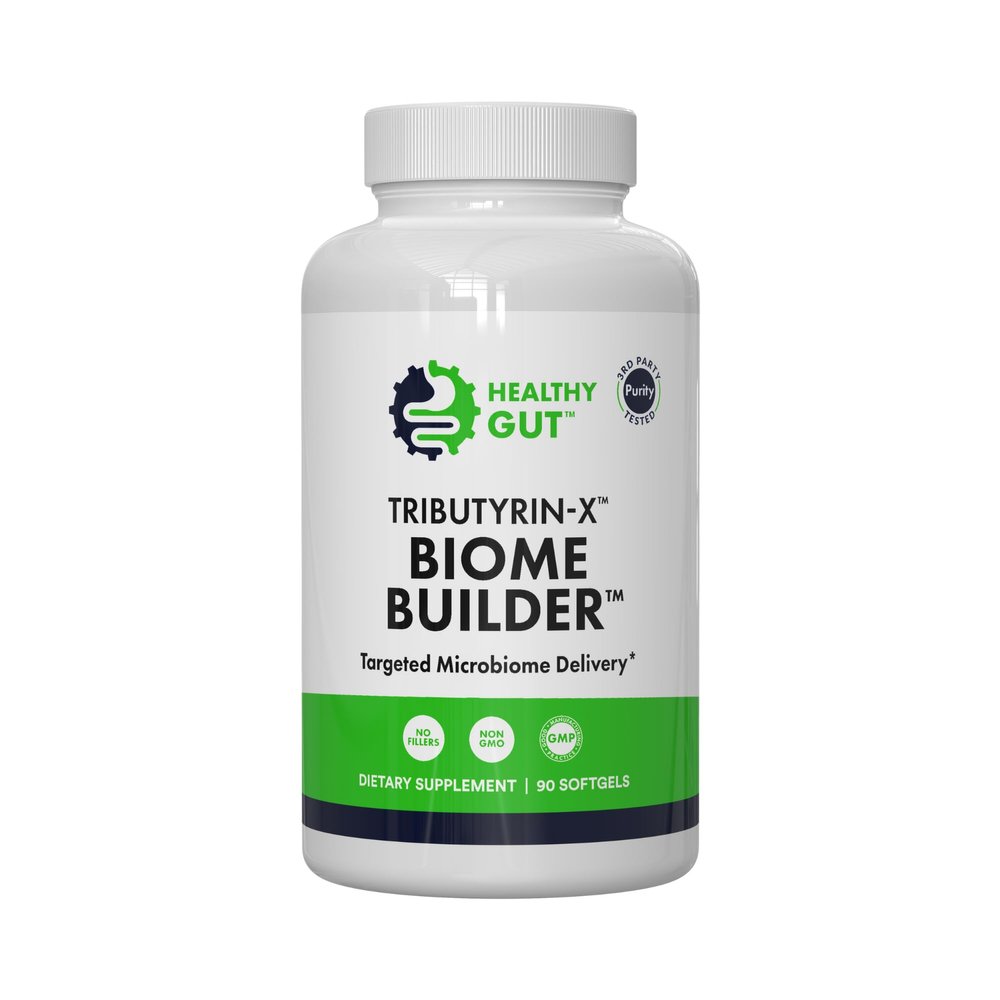 Healthy Gut Tributyrin-X | Most Bioavailable Butyrate Supplement for Gut Health & Leaky Gut Support | 99% Pure w/Zero Odor | 90 Softgels