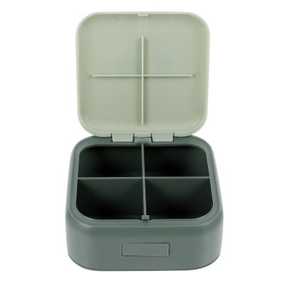 1pc Weekly Pill Organizer Case Portable Multi-Compartment Container for Medications Durable Green Material for Travel and Daily Use