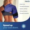 REVIX Shoulder Ice Pack Rotator Cuff Cold Therapy, Ice Packs for Injuries Reusable Gel for Shoulders Pain Relief, Bursitis and Swelling, Cold Compress Shoulder Ice Wrap view 3