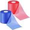 2 Rolls Prewrap Athletic Tape Foam Underwrap Tape Sports Foam Underwrap Bandage for Hair Wrists Elbows Knees Ankles, 2.75 Inches x 30 Yards(Rose Red, Blue) view 1