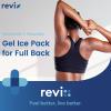 REVIX Large Ice Pack for Back, 13 x 21 Reusable Gel Cold Pack for Full Back Coverage, Cold Compress Wrap for Shoulder, Hip, Leg Relief, Ideal for Fatigue, Muscle Soreness, and Daily Recovery, Navy view 2
