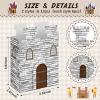12 Pcs Castle Favor Boxes Medieval Party Decorations Cardboard Castle DIY Candy Treat Gift Box for Medieval Knight Princess Birthday Party Table Decorations view 3