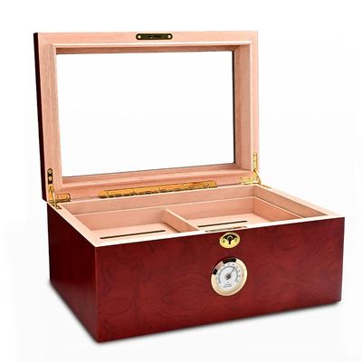 Humidor Cigar Cedar Wood with humidifier Office Cigar Box Cigar Storage Compartment Moisturizing Cigar case