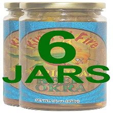 Harold's - Ring O Fire Okra - Super Hot and Spicy Okra - Packed With Fresh Garlic and Habanero - Made in Texas